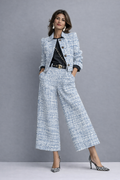 Ippolita | Completo Elegante con Pantalone Ampio