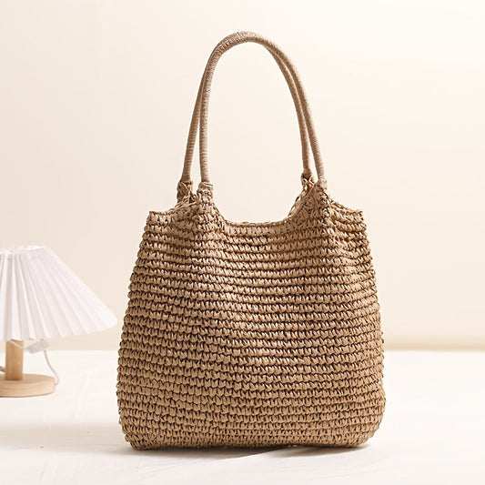 Marisa | Borsa a Tracolla Intrecciata - Color Nocciola