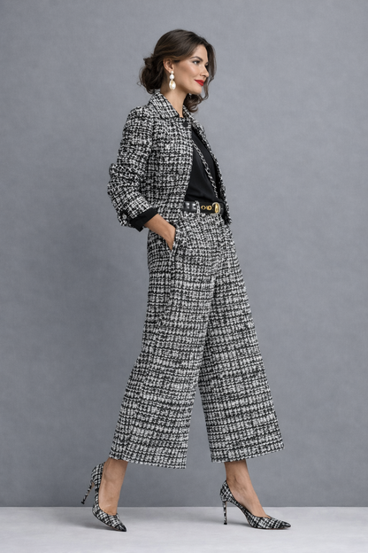 Ippolita | Completo Elegante con Pantalone Ampio
