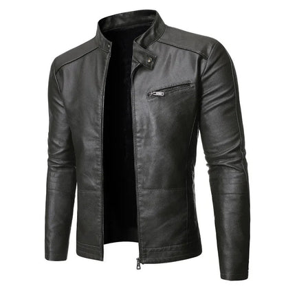 Manuel | Giacca in Pelle Elegante
