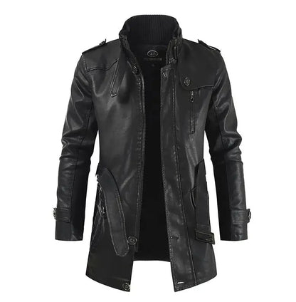 Filippo | Giacca Biker Lunga in Pelle