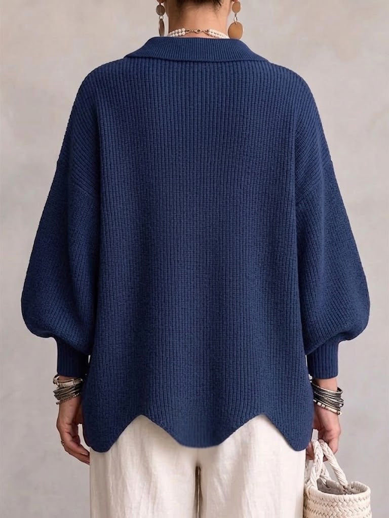 Isadora | Cardigan Oversize con Bottoni Dorati