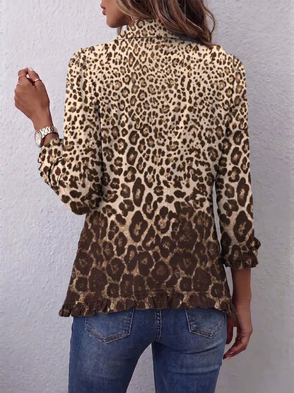 Berta | Giacca Leopardata con Volants