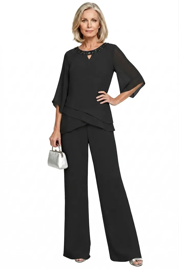 Cornelia | Completo Elegante con Blusa e Pantalone Ampio