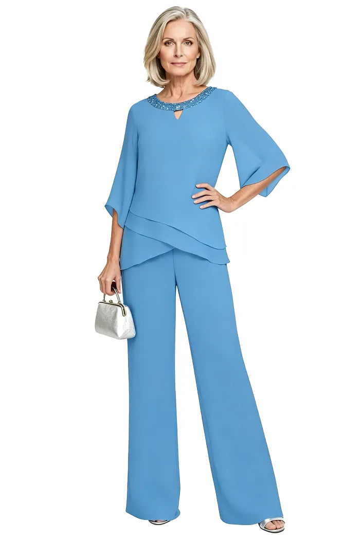 Cornelia | Completo Elegante con Blusa e Pantalone Ampio