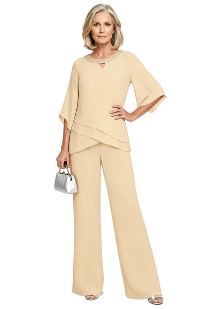 Cornelia | Completo Elegante con Blusa e Pantalone Ampio