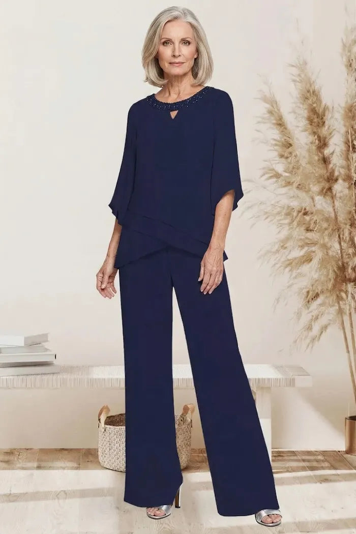 Cornelia | Completo Elegante con Blusa e Pantalone Ampio