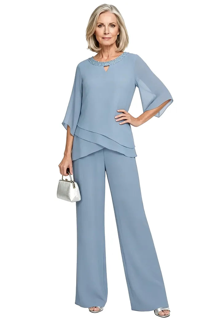 Cornelia | Completo Elegante con Blusa e Pantalone Ampio
