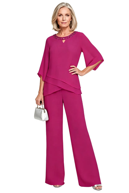 Cornelia | Completo Elegante con Blusa e Pantalone Ampio