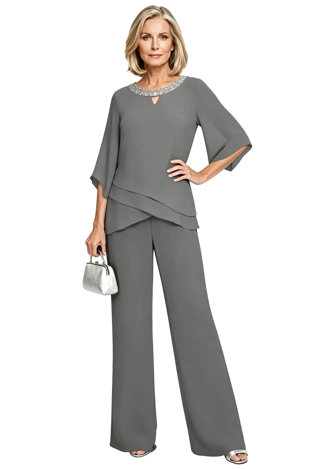 Cornelia | Completo Elegante con Blusa e Pantalone Ampio