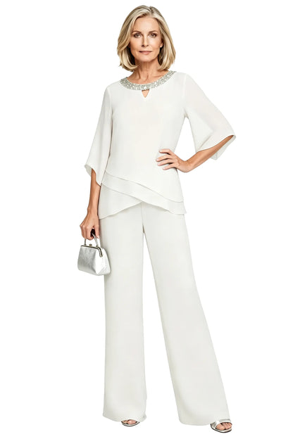 Cornelia | Completo Elegante con Blusa e Pantalone Ampio