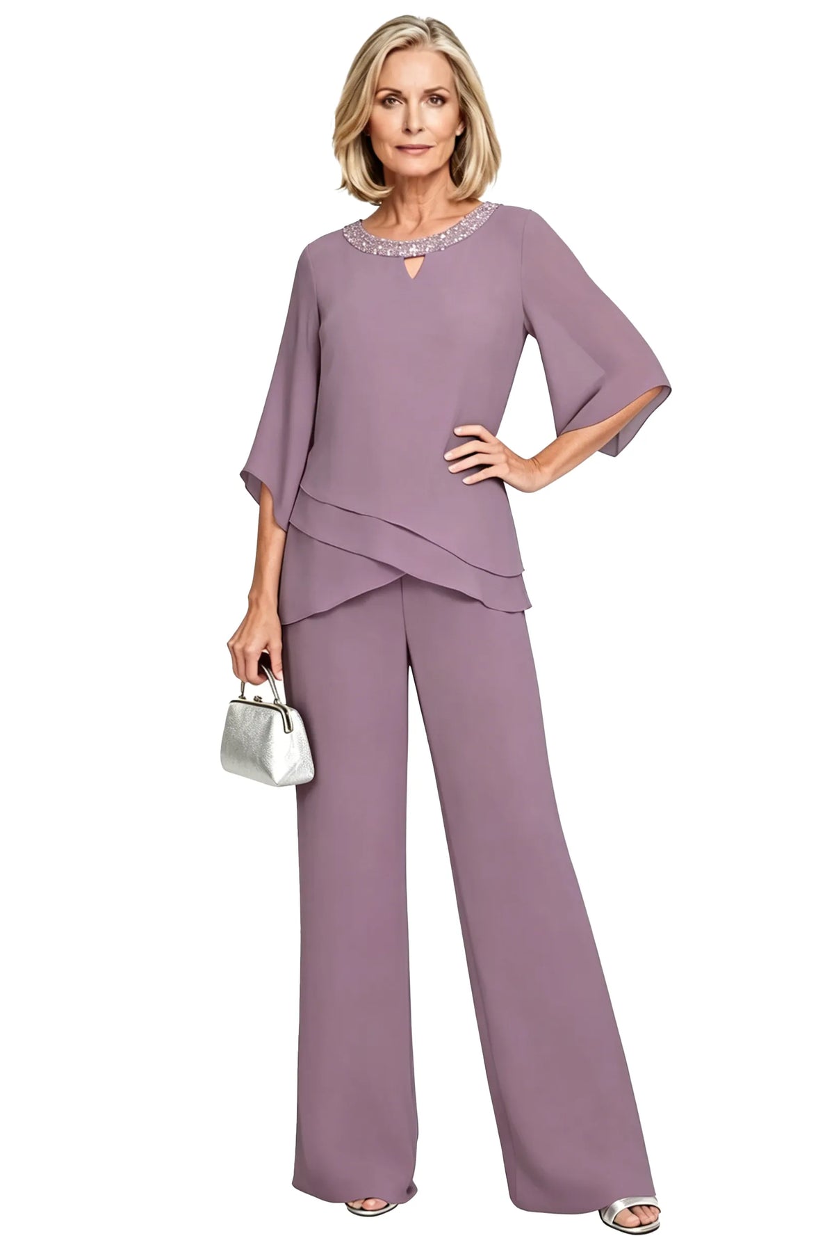 Cornelia | Completo Elegante con Blusa e Pantalone Ampio