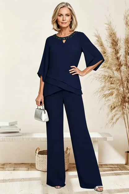 Cornelia | Completo Elegante con Blusa e Pantalone Ampio