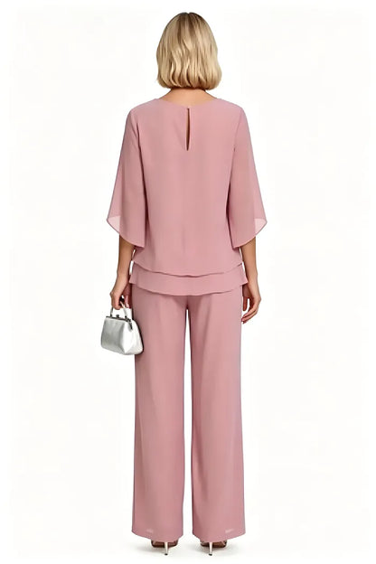 Cornelia | Completo Elegante con Blusa e Pantalone Ampio