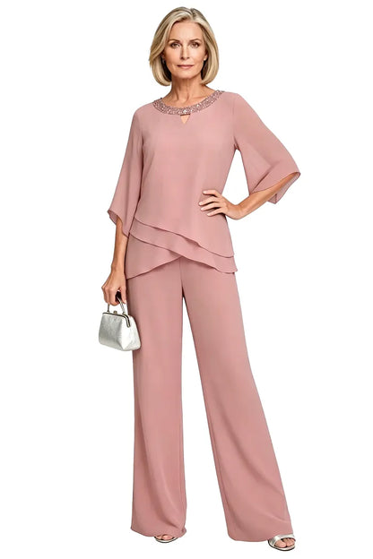 Cornelia | Completo Elegante con Blusa e Pantalone Ampio