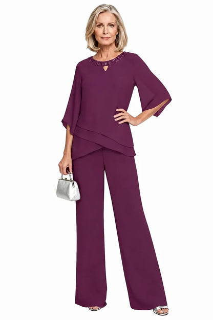 Cornelia | Completo Elegante con Blusa e Pantalone Ampio