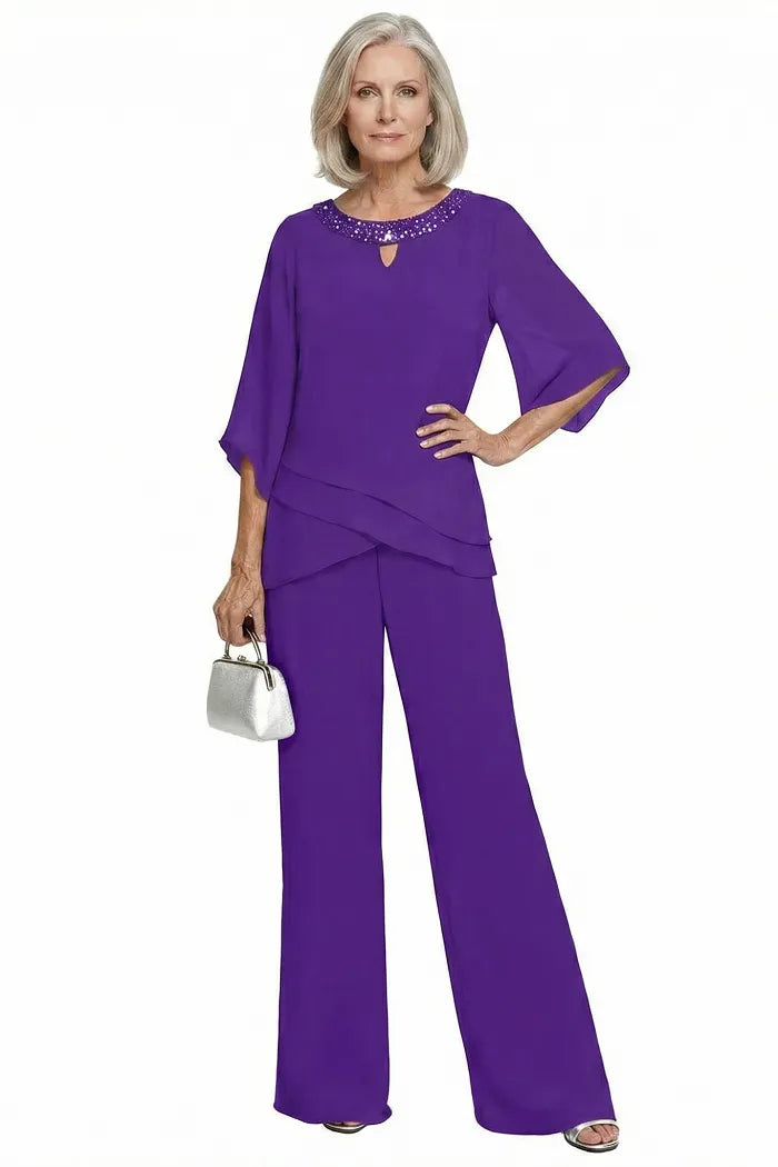 Cornelia | Completo Elegante con Blusa e Pantalone Ampio