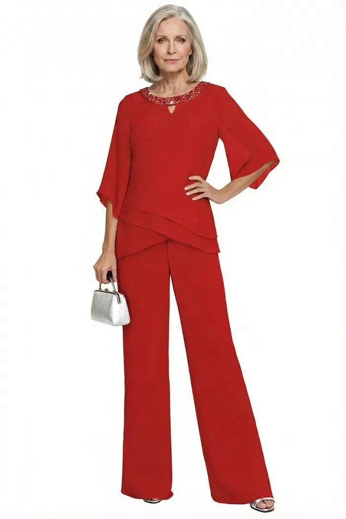 Cornelia | Completo Elegante con Blusa e Pantalone Ampio