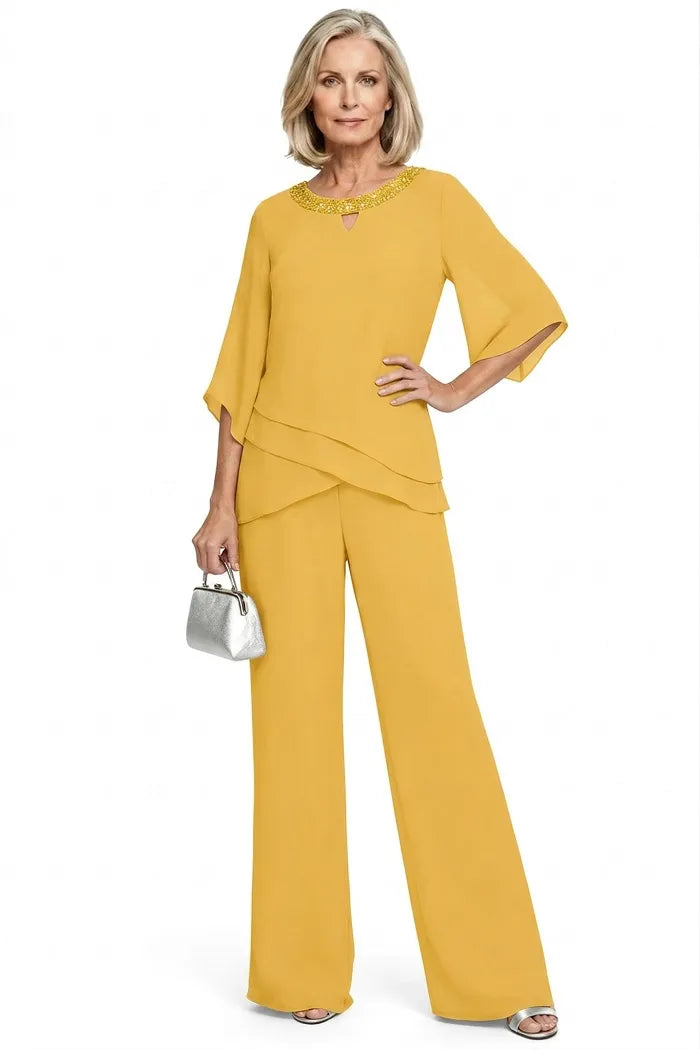 Cornelia | Completo Elegante con Blusa e Pantalone Ampio