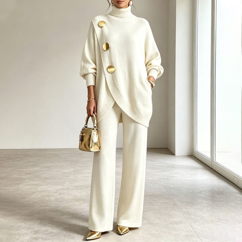 Norina | Completo con Dolcevita e Pantalone Ampio