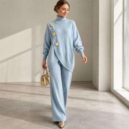 Norina | Completo con Dolcevita e Pantalone Ampio