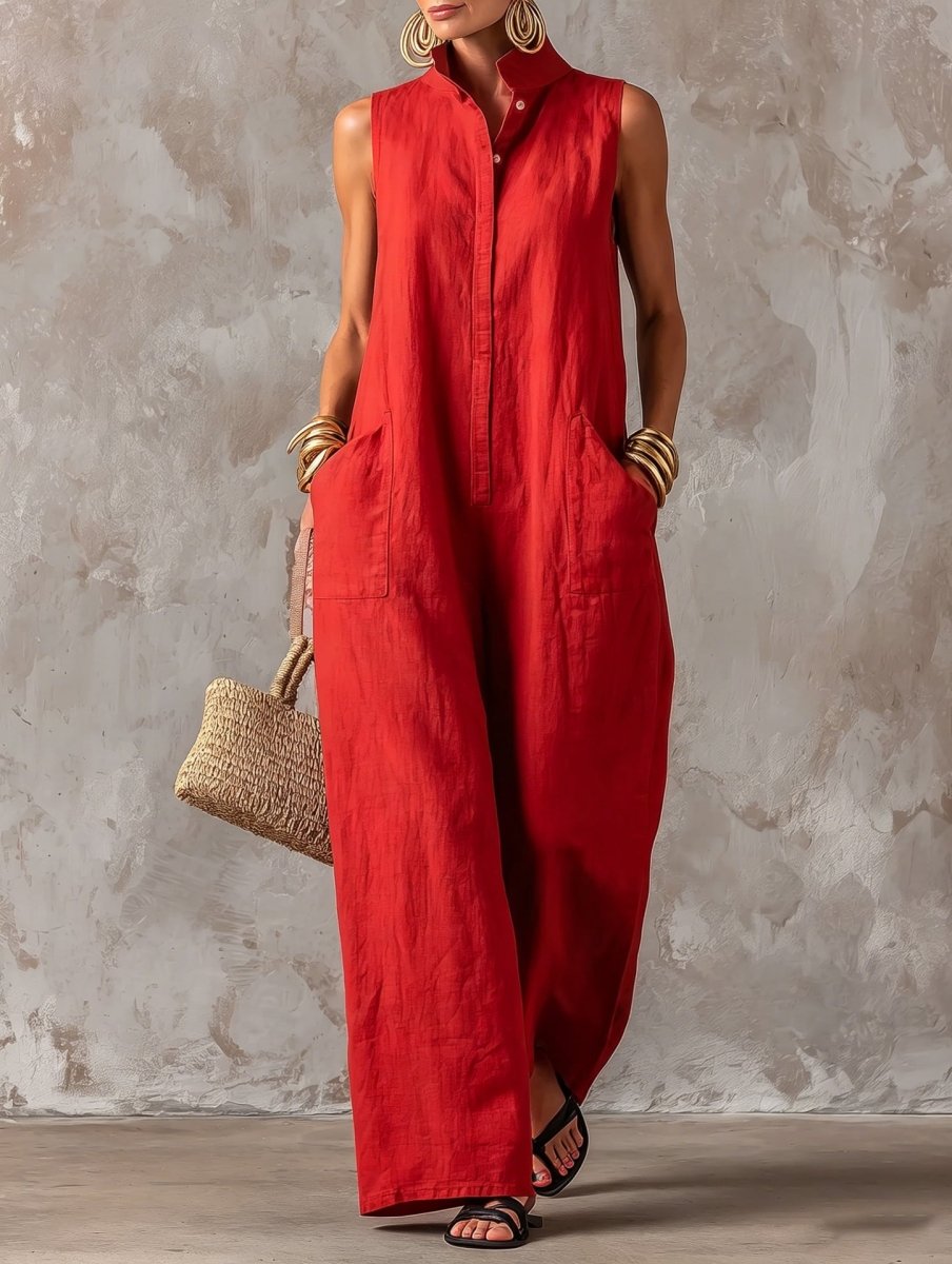 Lorena | Abito Maxi in Lino Costa