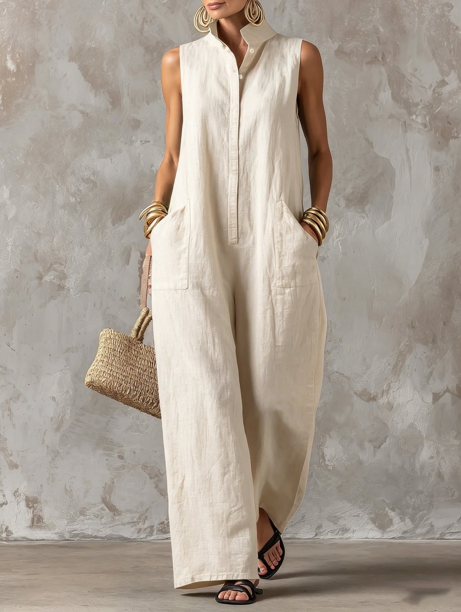 Lorena | Abito Maxi in Lino Costa
