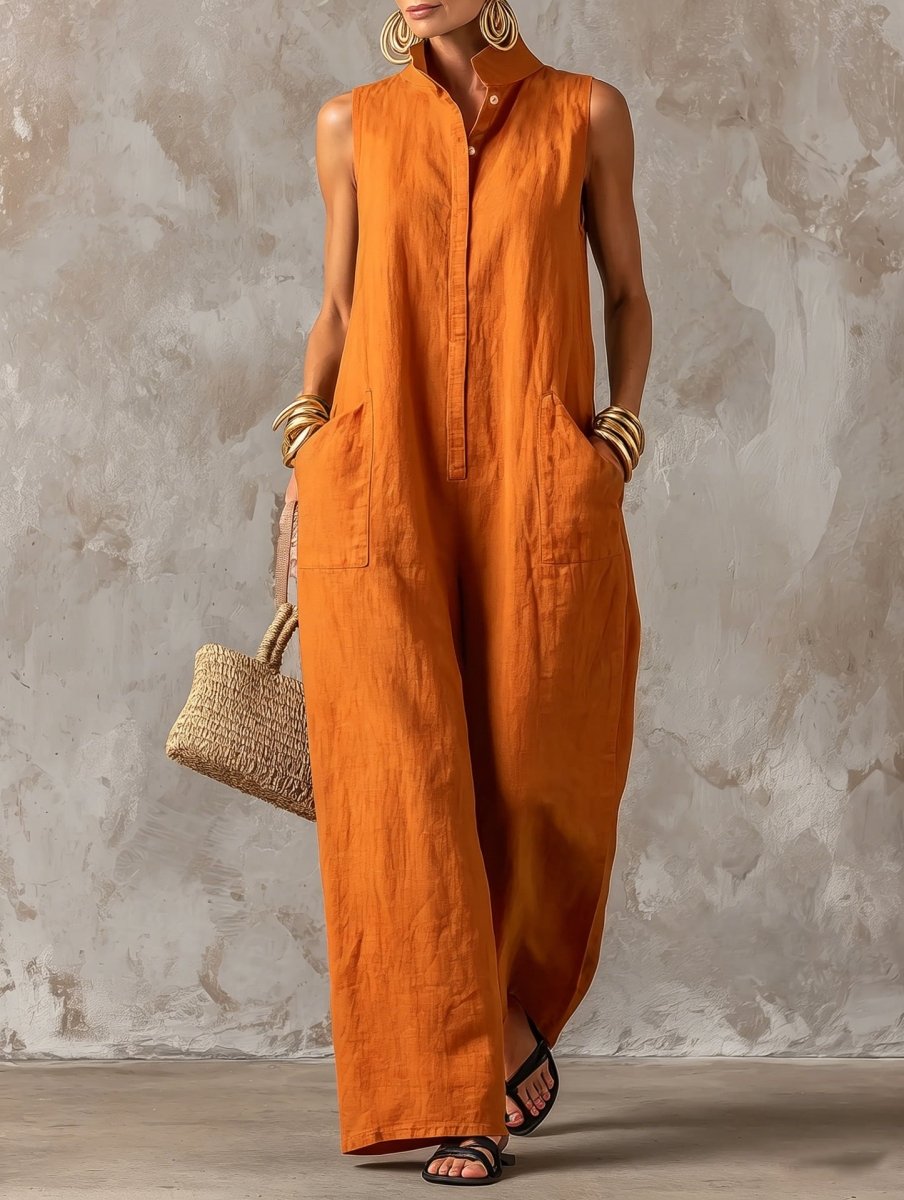 Lorena | Abito Maxi in Lino Costa