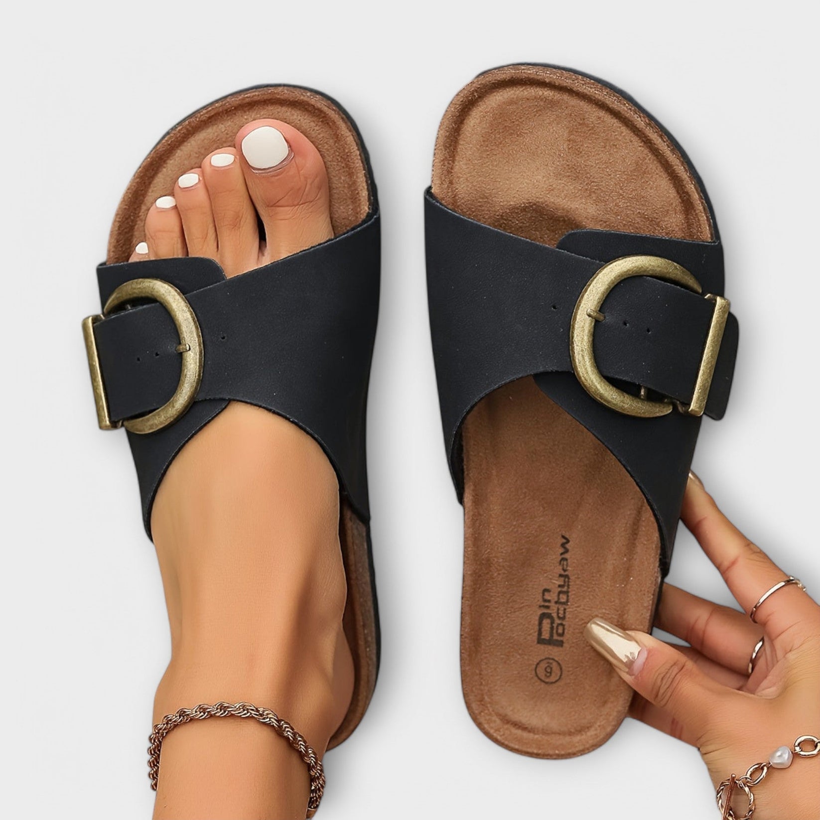 Sandalo Donna Comodo con Soletta Ergonomica